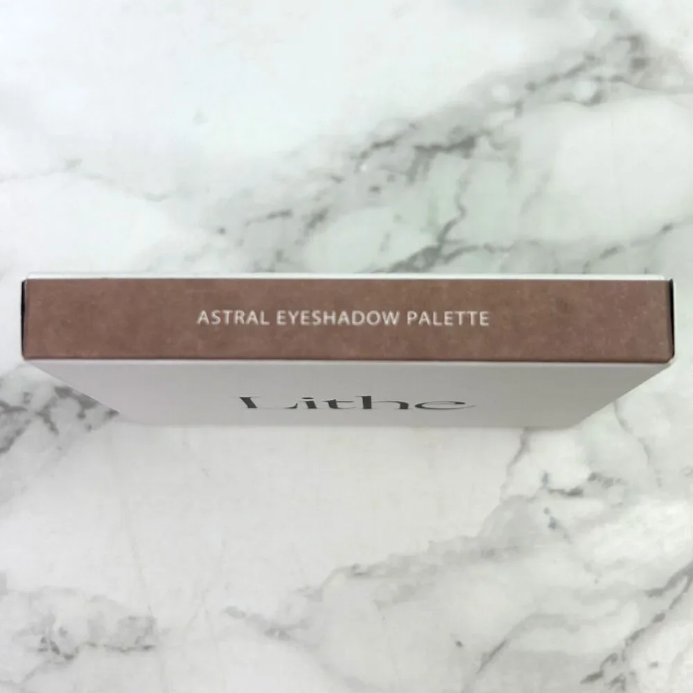 NIB Lithe Astral 6-Pan Eyeshadow Palette, Neutral Shimmer Metallic